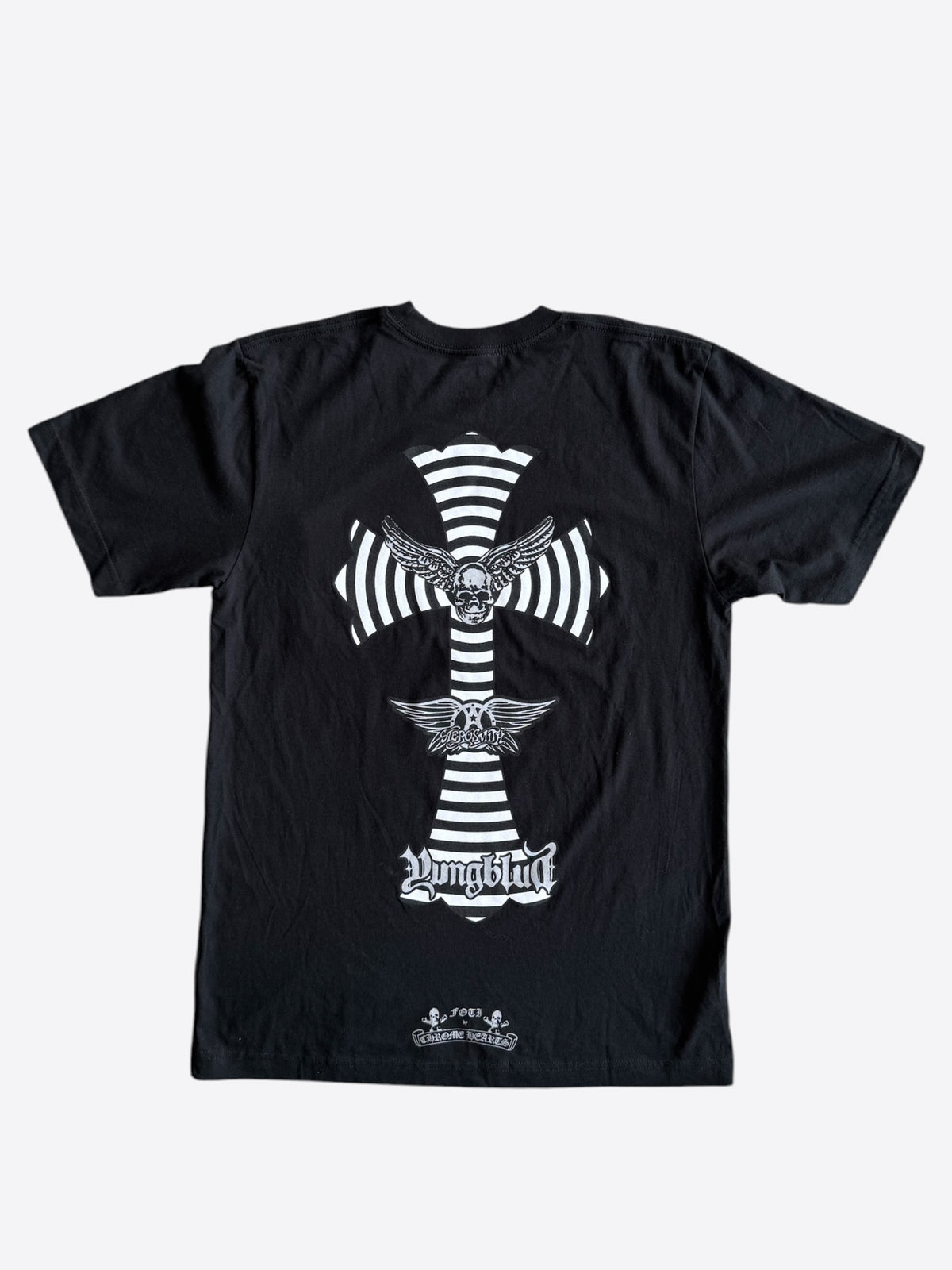 Chrome Hearts Yungblud Black & White Foti Cross Logo T-Shirt