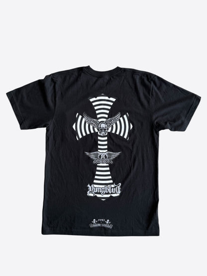 Chrome Hearts Yungblud Black & White Foti Cross Logo T-Shirt