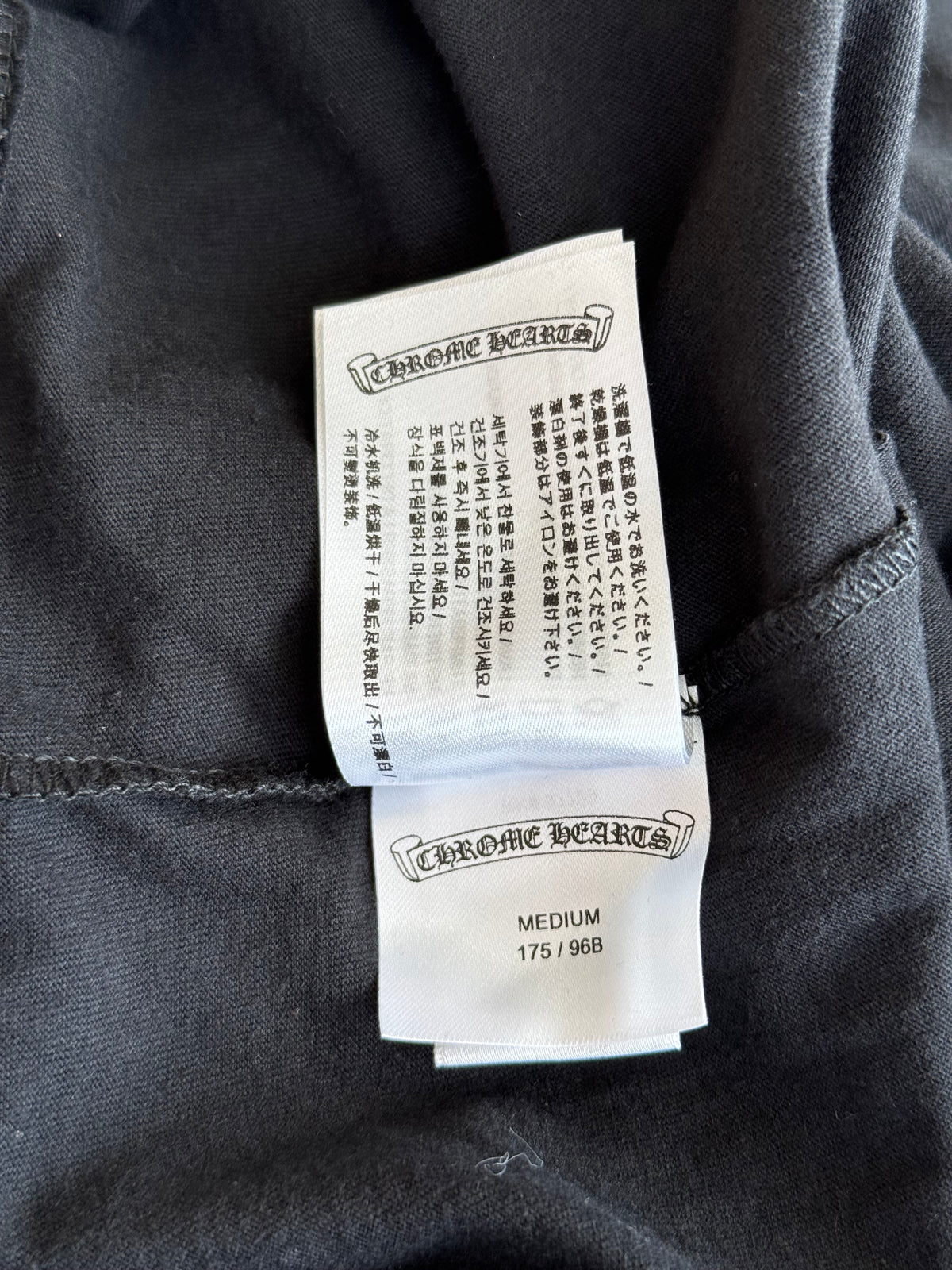 Chrome Hearts Yungblud Black & White Foti Cross Logo T-Shirt