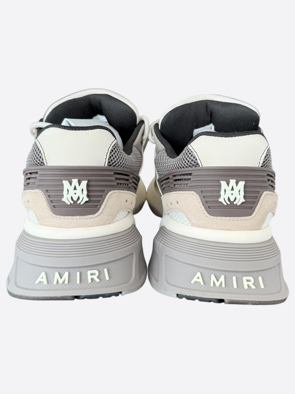 Amiri Brown & Grey MA Logo Runners