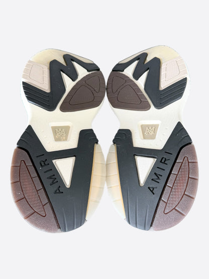 Amiri Brown & Grey MA Logo Runners