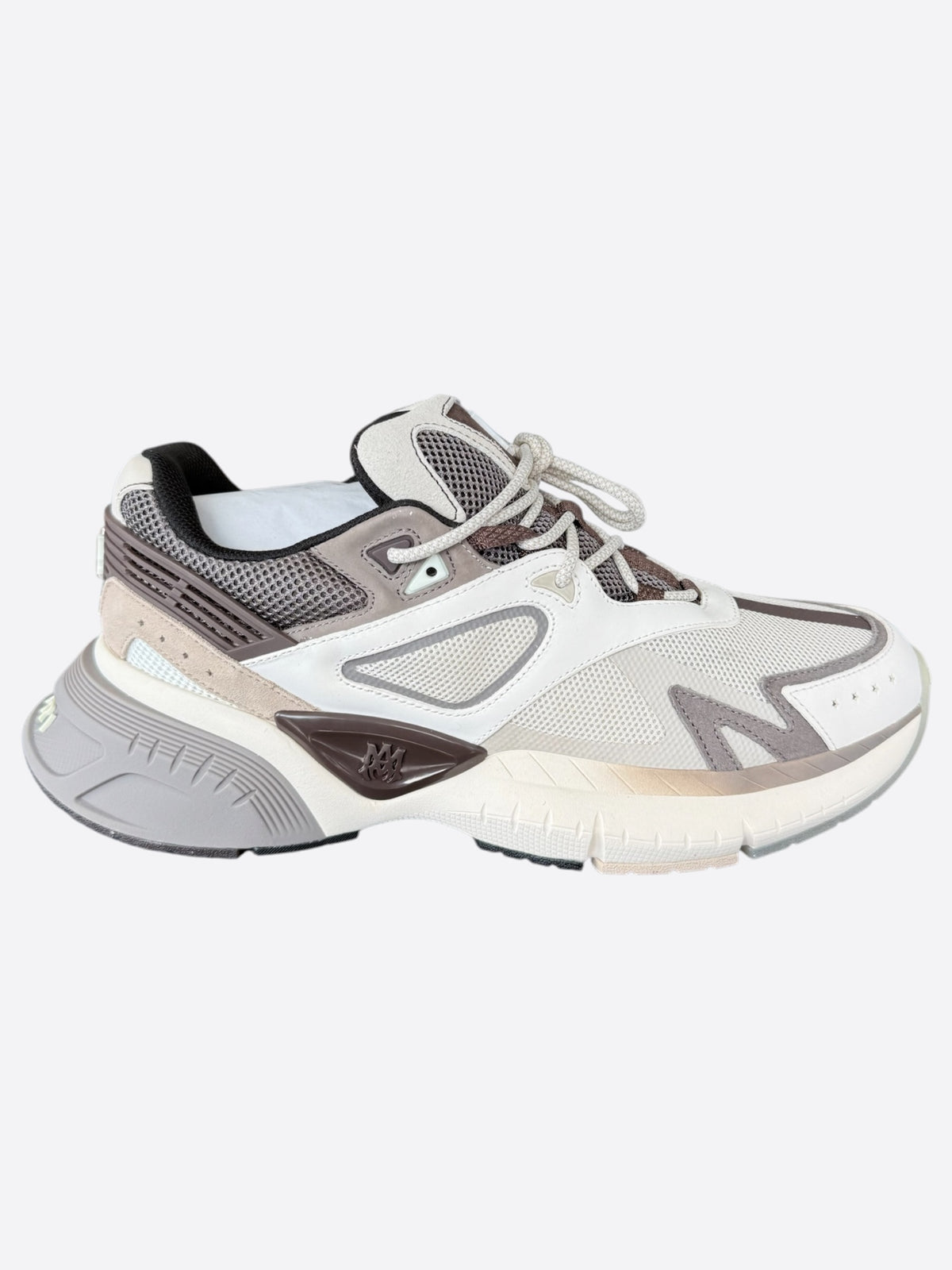 Amiri Brown & Grey MA Logo Runners