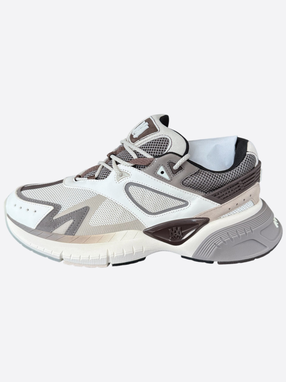 Amiri Brown & Grey MA Logo Runners
