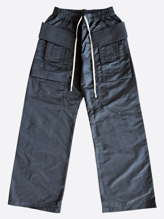 Rick Owens Black Creatch Wide Cargo Pants