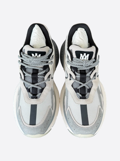 Amiri Grey & White MA Logo Runners