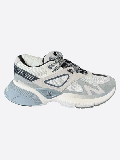 Amiri Grey & White MA Logo Runners