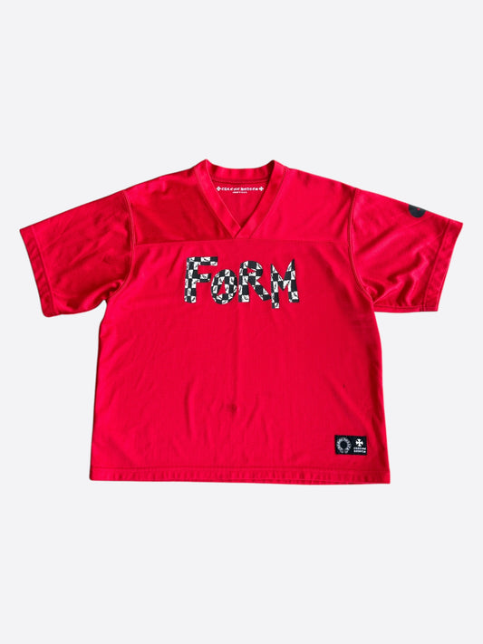Chrome Hearts Matty Boy Red Form Mesh Jersey T-Shirt