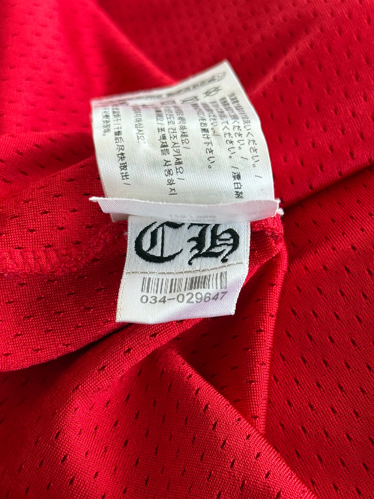 Chrome Hearts Matty Boy Red Form Mesh Jersey T-Shirt
