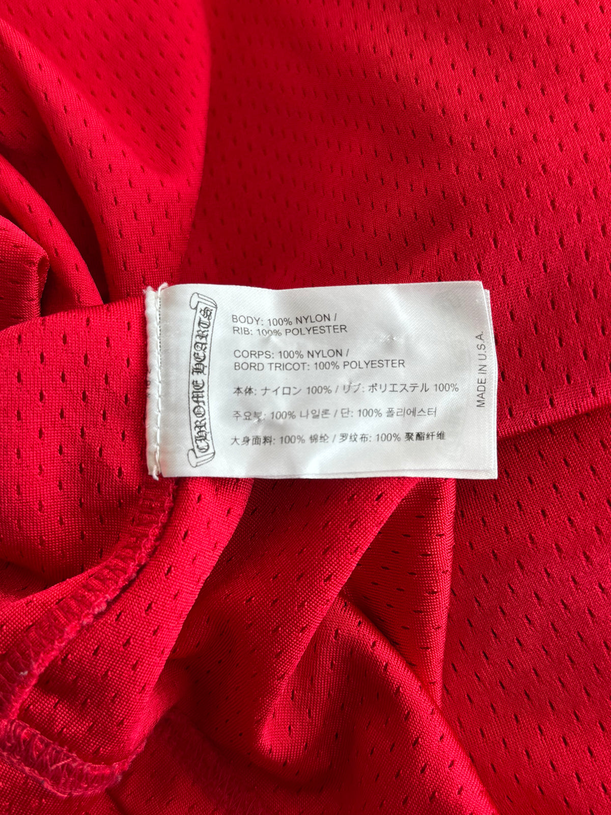 Chrome Hearts Matty Boy Red Form Mesh Jersey T-Shirt
