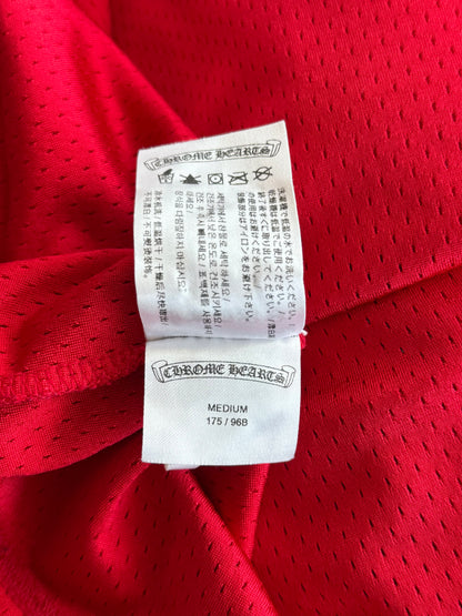 Chrome Hearts Matty Boy Red Form Mesh Jersey T-Shirt