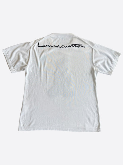 Louis Vuitton White Intarsia Rapper Graphic T-Shirt