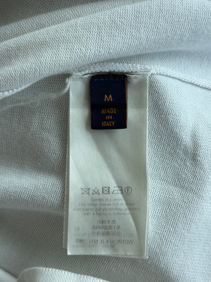 Louis Vuitton White Intarsia Rapper Graphic T-Shirt