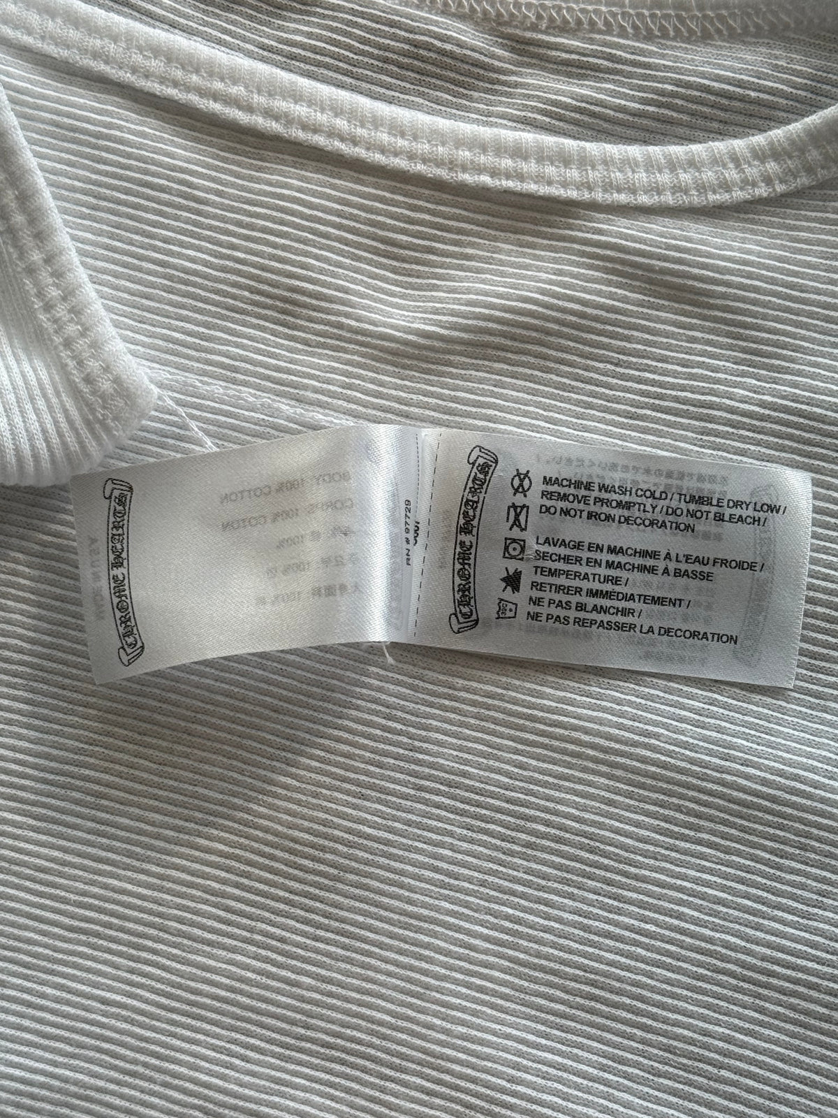Chrome Hearts White & Black Richard Stark Graphic Tank Top