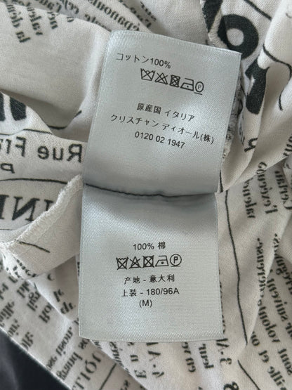 Dior Daniel Arsham White & Grey Newspaper T-Shirt