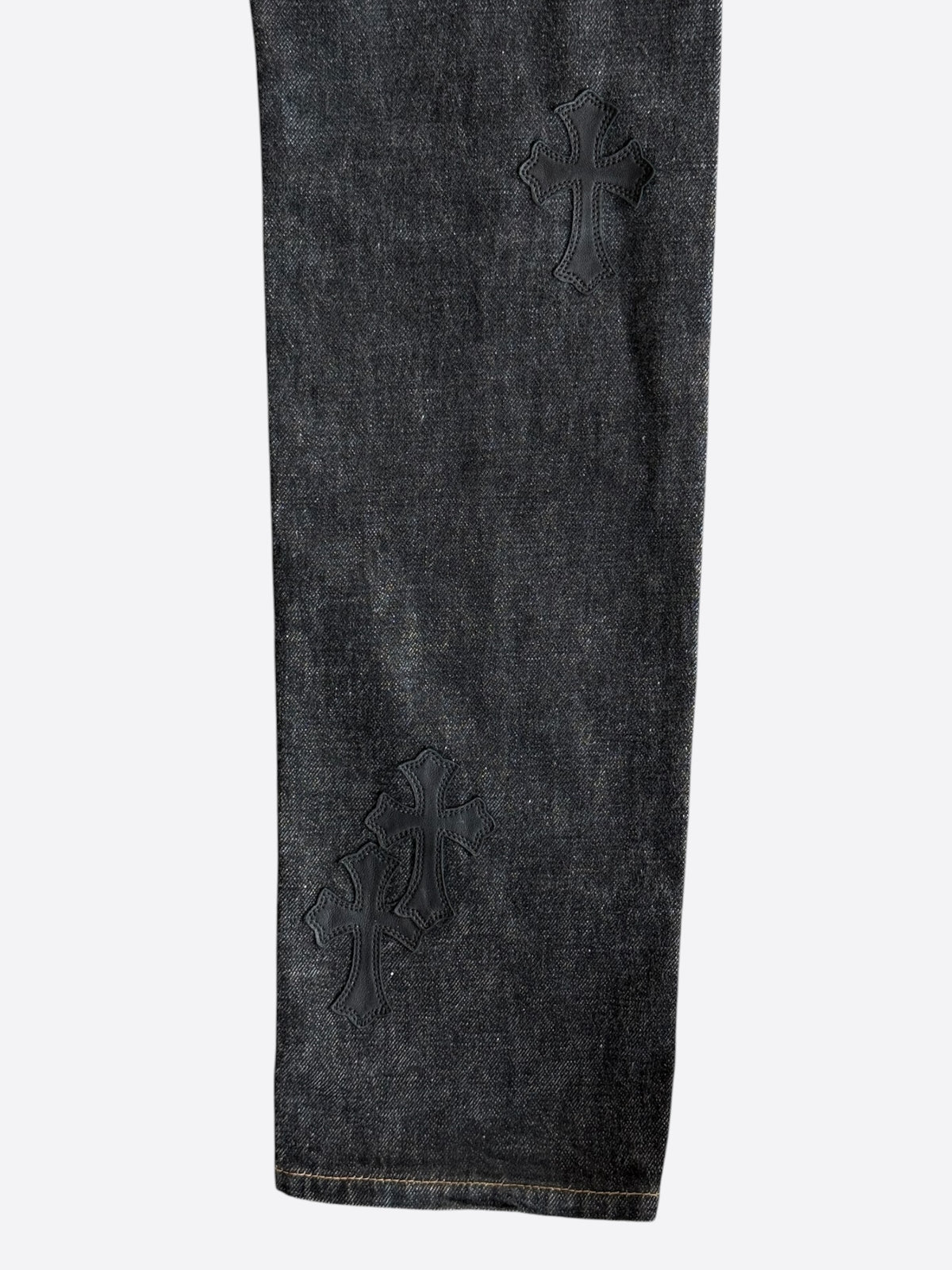 Chrome Hearts Levis Dark Blue Cross Patch Jeans