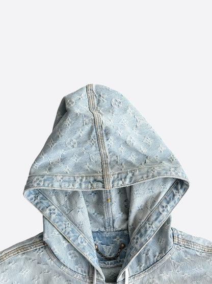 Louis Vuitton NBA Monogram Denim Zip Up Jacket