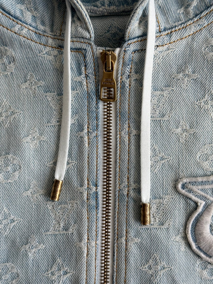 Louis Vuitton NBA Monogram Denim Zip Up Jacket