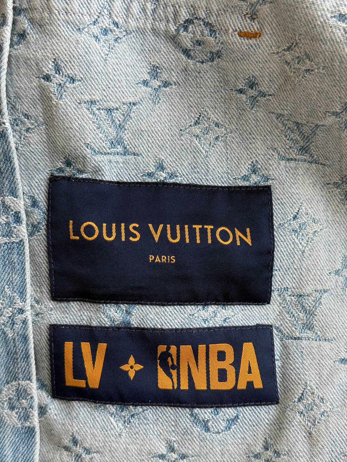 Louis Vuitton NBA Monogram Denim Zip Up Jacket