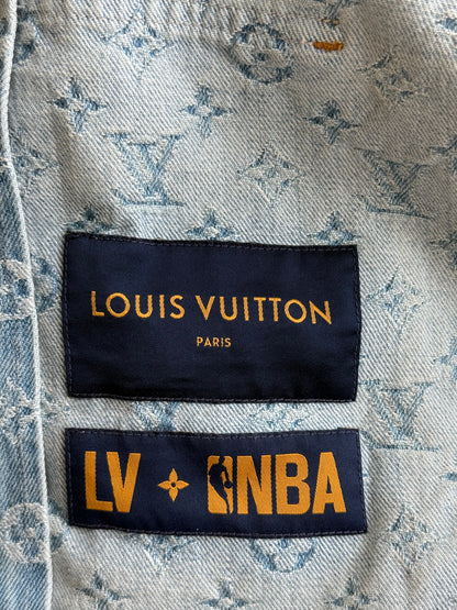 Louis Vuitton NBA Monogram Denim Zip Up Jacket