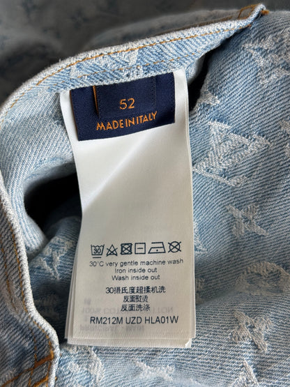 Louis Vuitton NBA Monogram Denim Zip Up Jacket