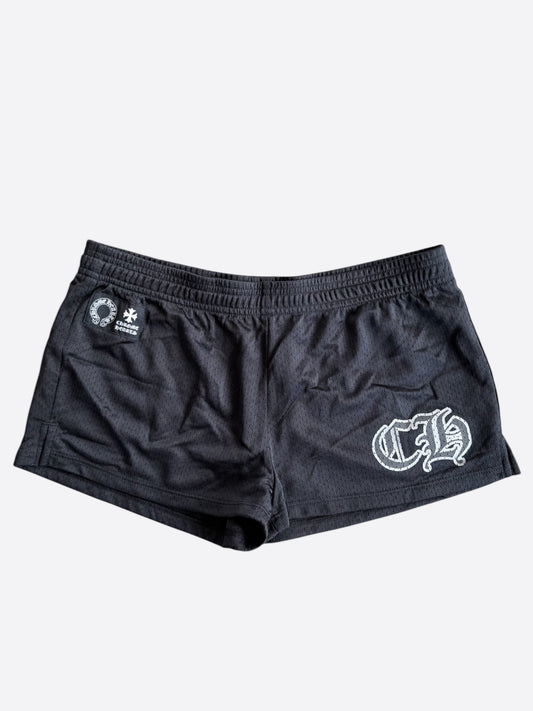 Chrome Hearts Black Mesh CH Logo Women's Shorts