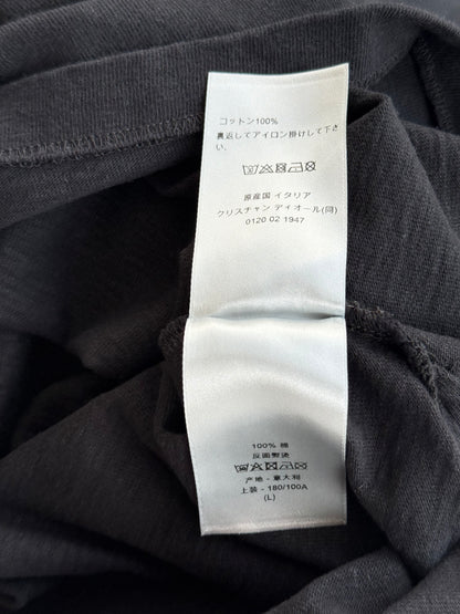 Dior Black & White Christian Dior Couture Distressed T-Shirt