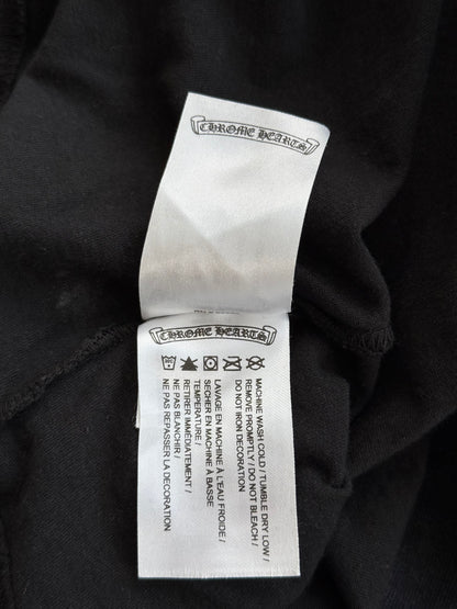 Chrome Hearts Black & White Scroll Logo Longsleeve T-Shirt