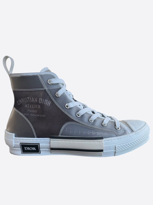 Dior Grey Christian Dior Atelier B23 High Top Sneakers