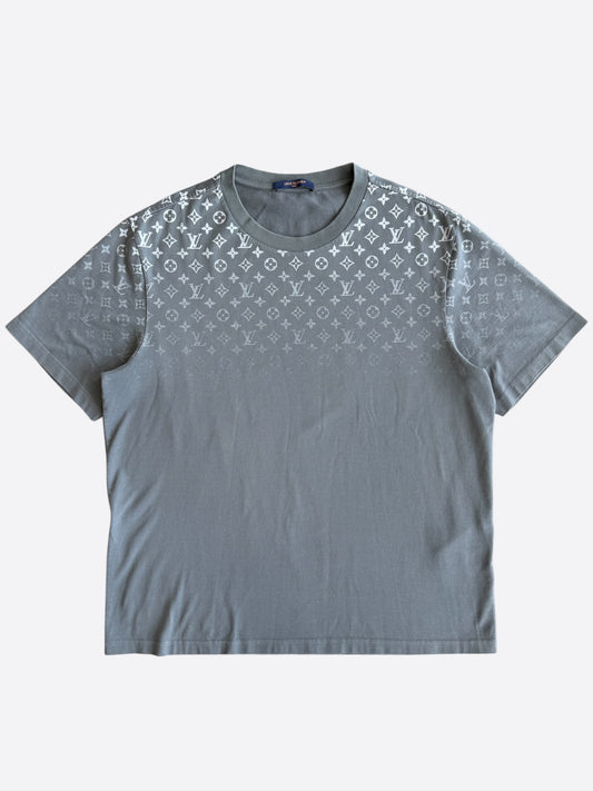 Louis Vuitton Grey & White Gradient Monogram T-Shirt
