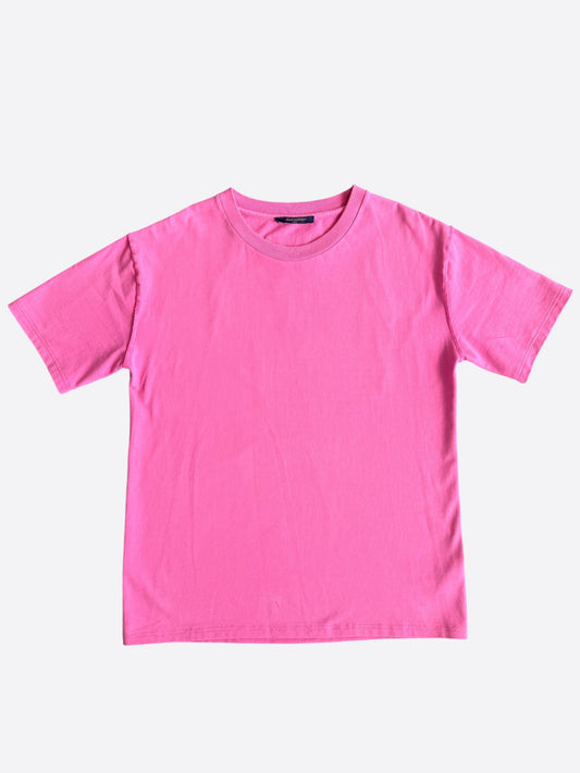 Louis Vuitton Pink Logo Patch T-Shirt