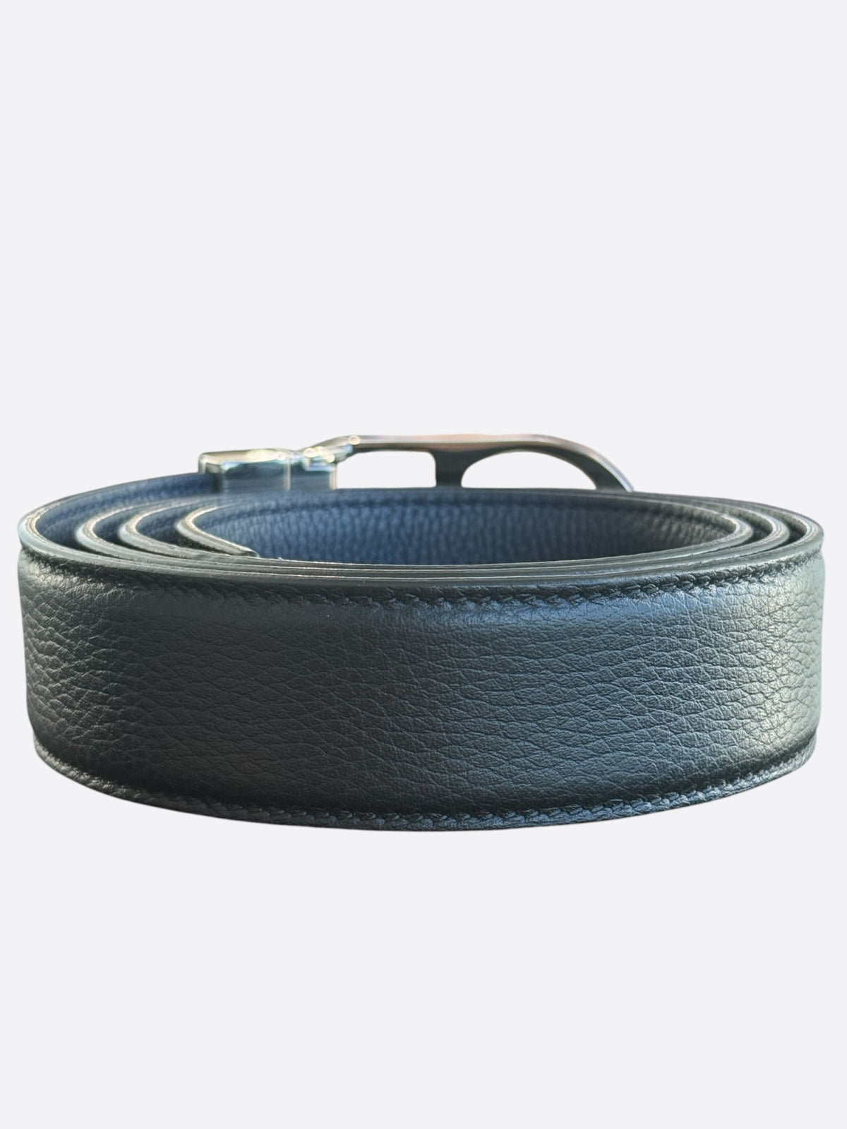 Dior Black & Silver CD Buckle Belt