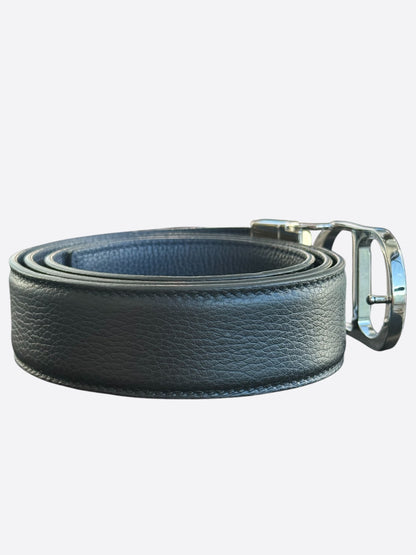 Dior Black & Silver CD Buckle Belt