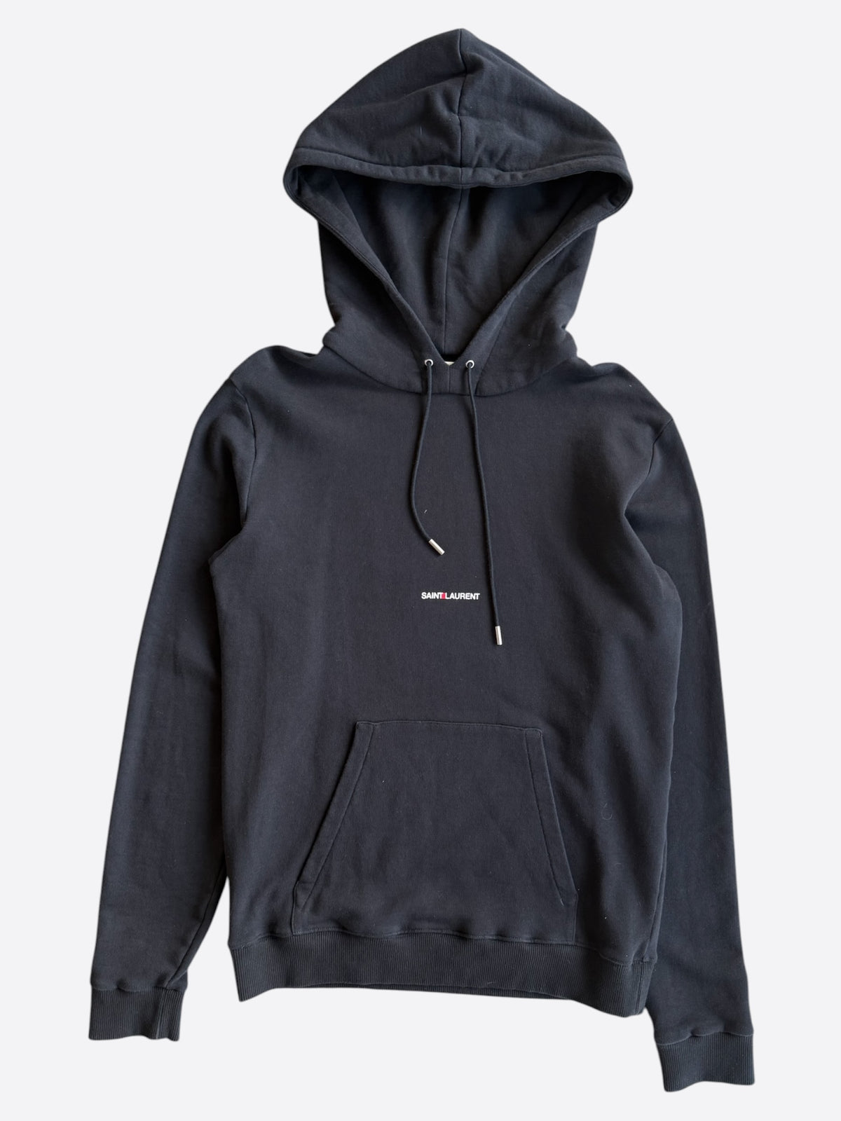 Saint Laurent Black & White Logo Hoodie
