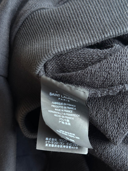 Saint Laurent Black & White Logo Hoodie