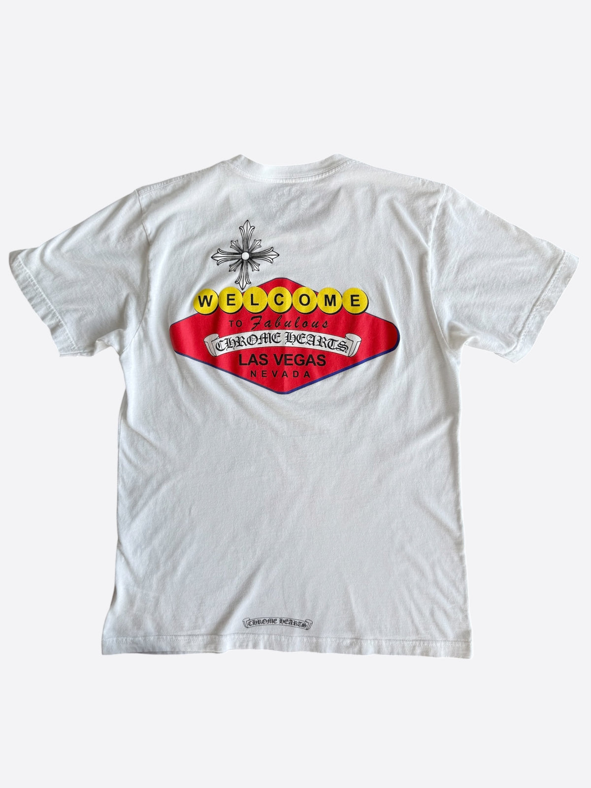 Chrome Hearts White & Black Welcome To Las Vegas T-Shirt