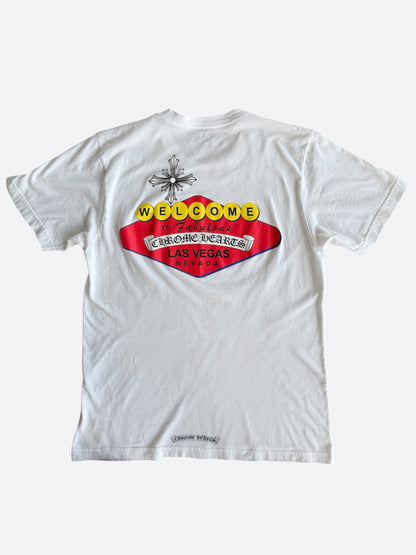 Chrome Hearts White & Black Welcome To Las Vegas T-Shirt