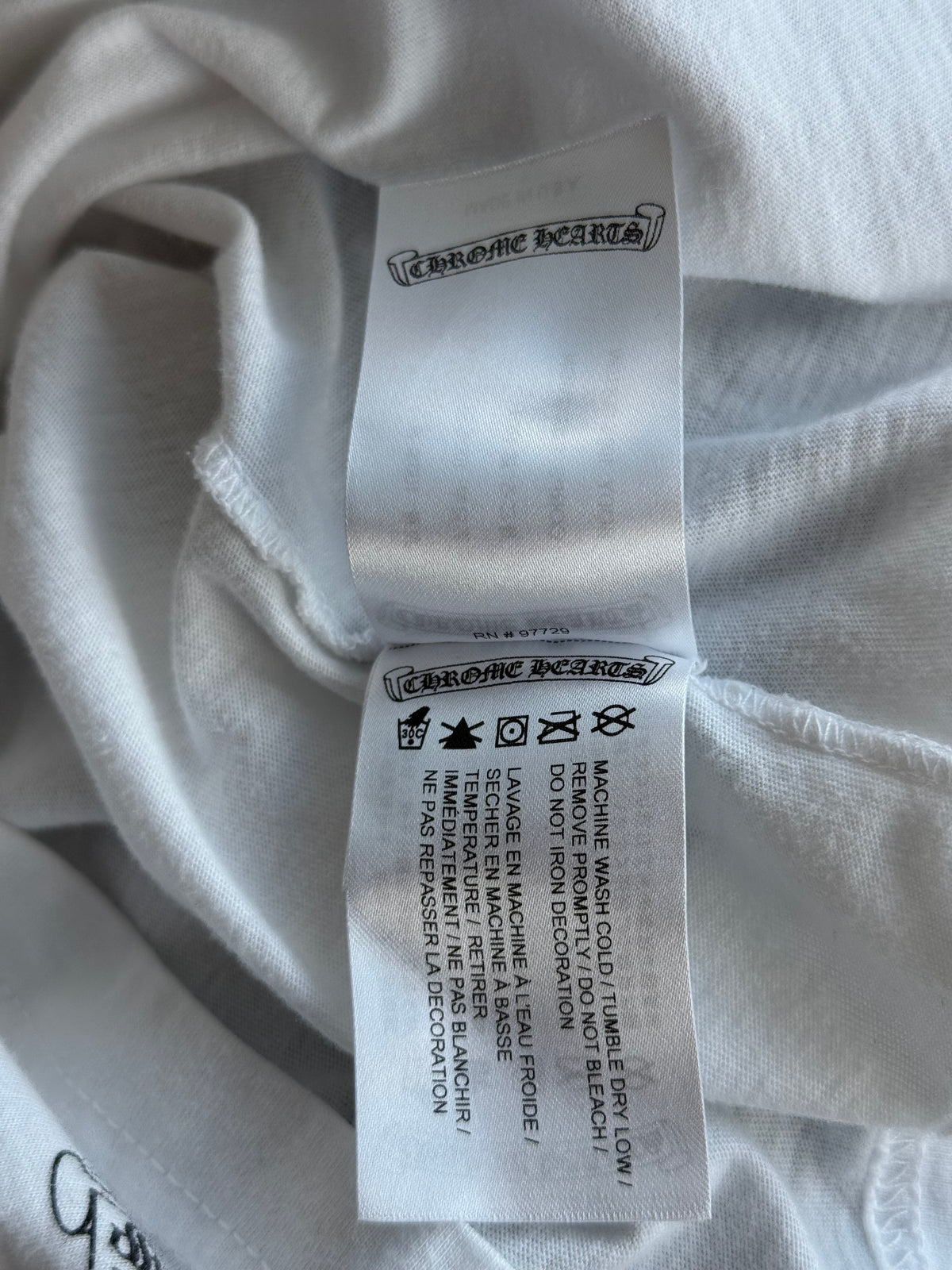 Chrome Hearts White & Black Welcome To Las Vegas T-Shirt
