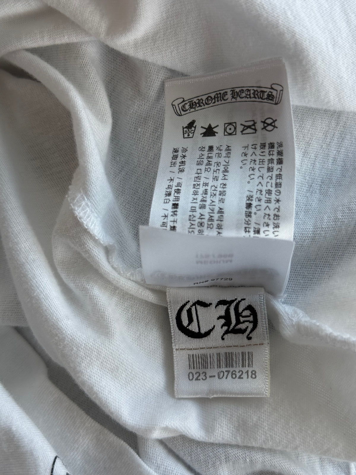 Chrome Hearts White & Black Welcome To Las Vegas T-Shirt