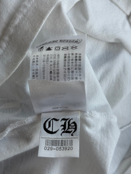 Chrome Hearts White & Black Scroll Logo T-Shirt