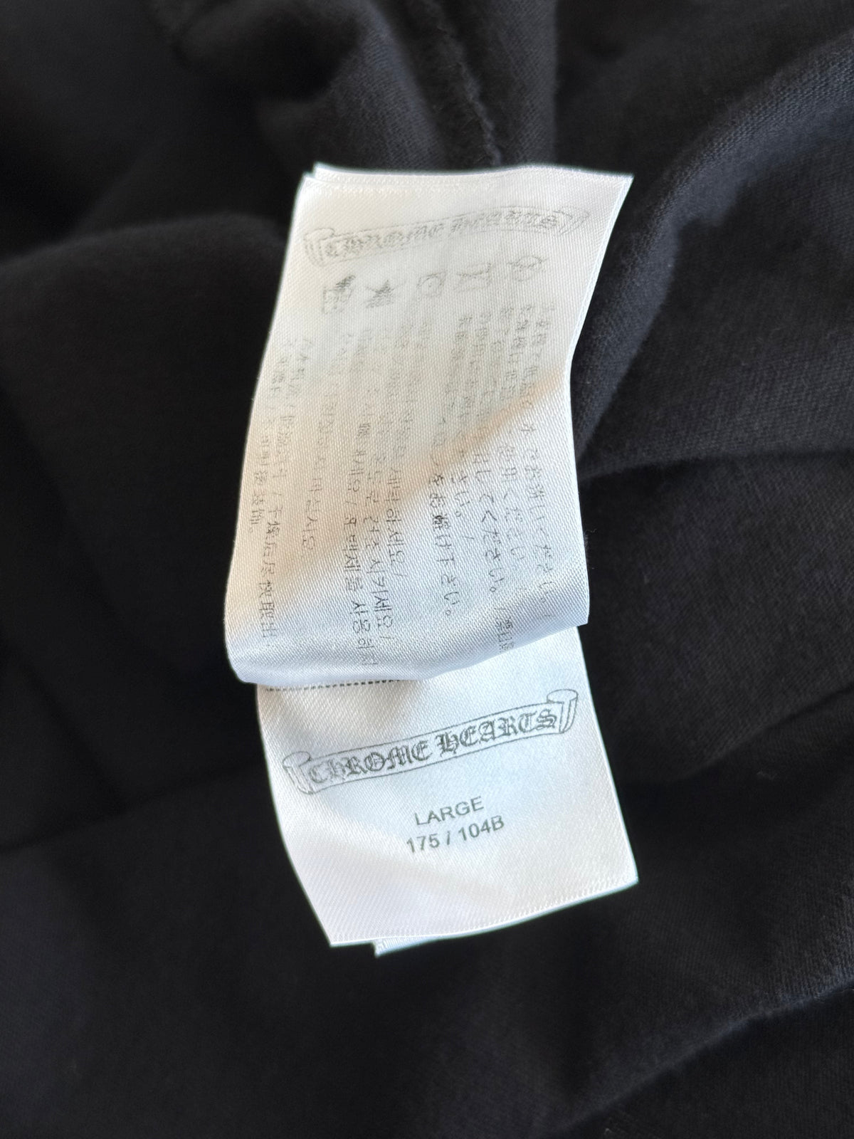 Chrome Hearts Black & Grey Staff Horseshoe Logo Longsleeve T-Shirt