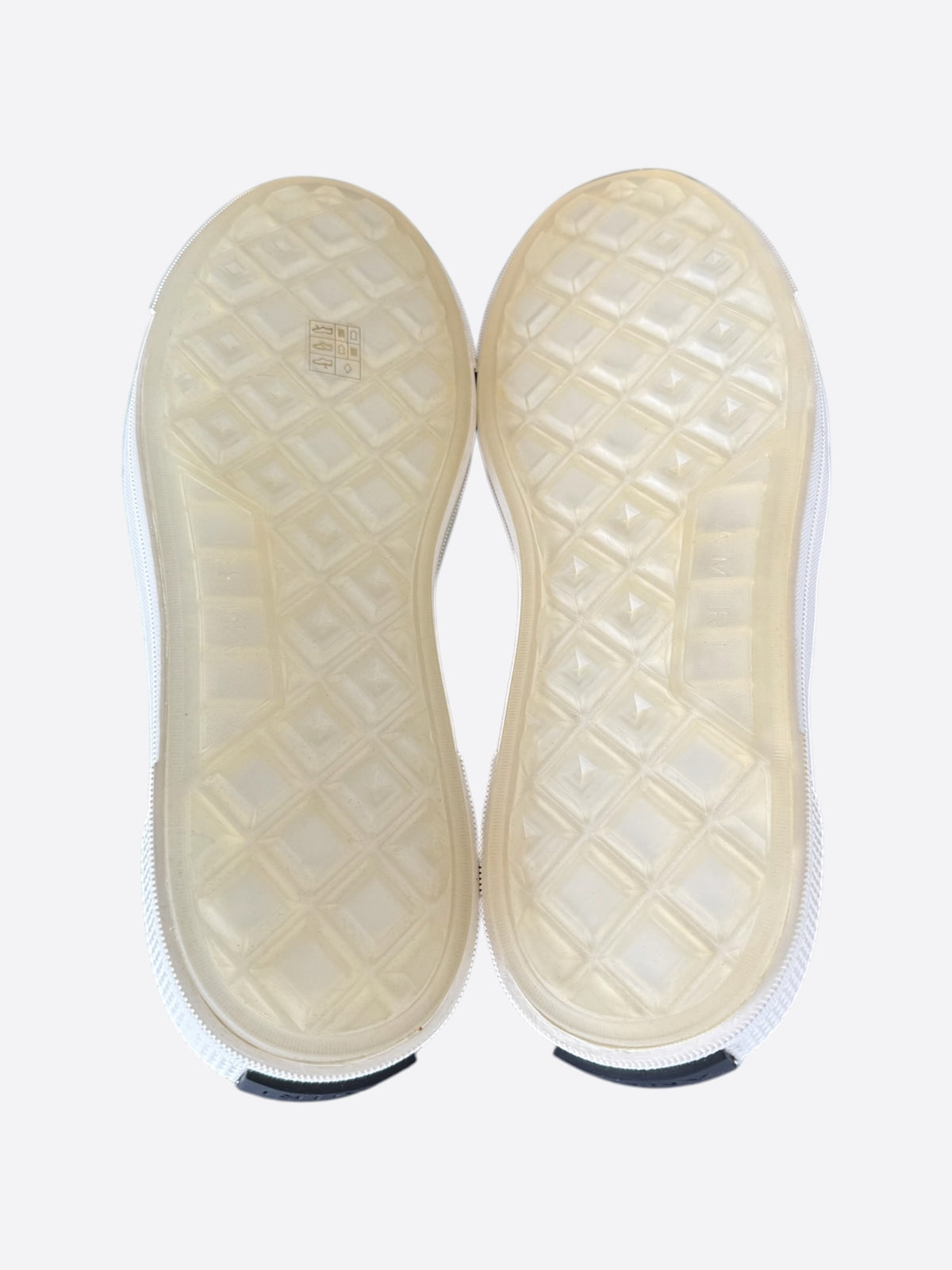 Amiri White & Blue Stars Low Top Sneakers