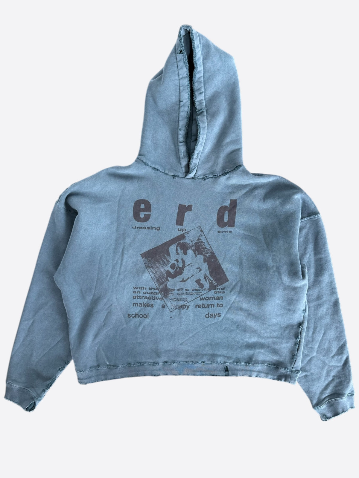 Enfants Riches Deprimes Blue School Days Distressed Hoodie