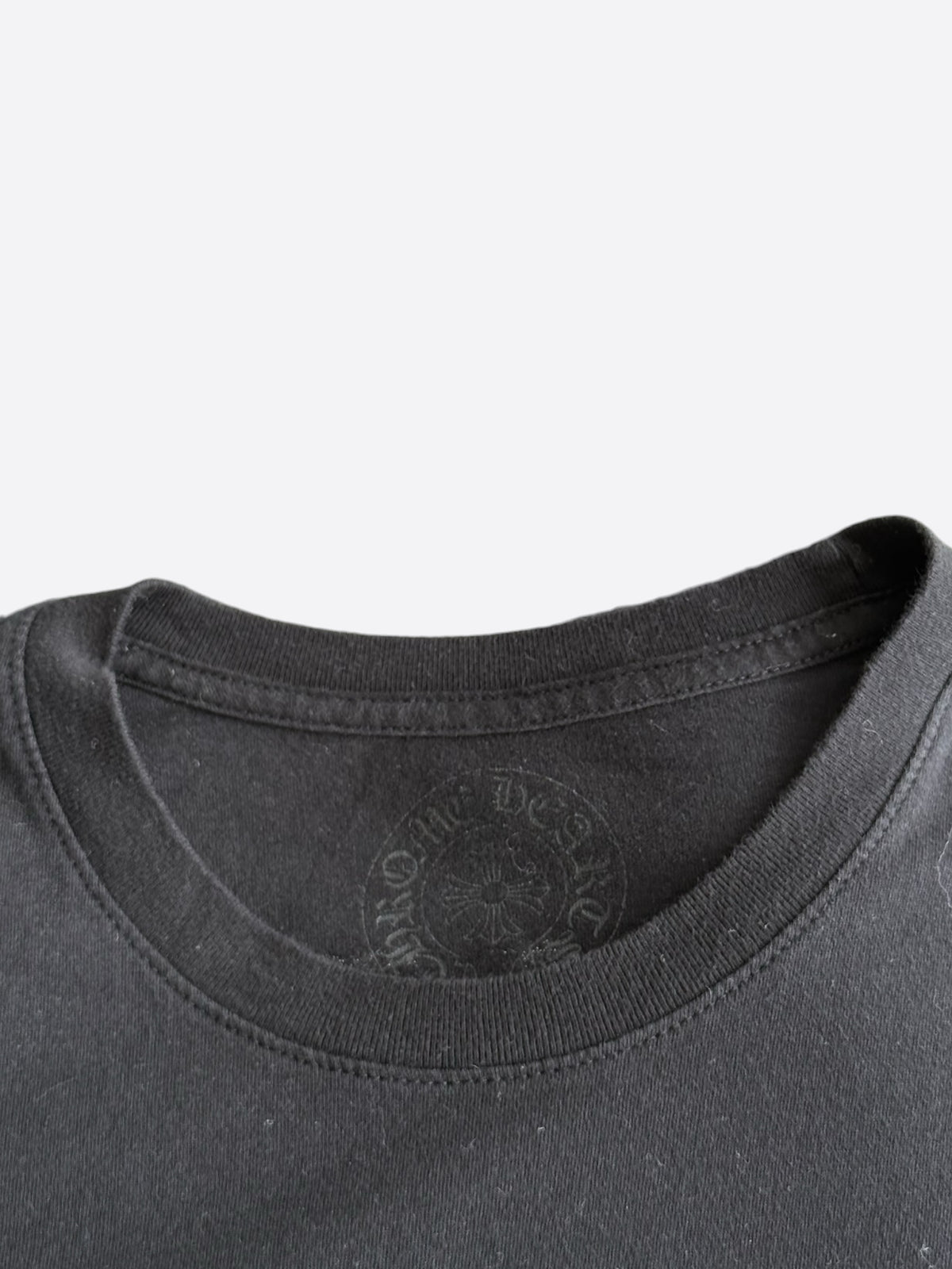 Chrome Hearts Black & White Scroll Logo T-Shirt