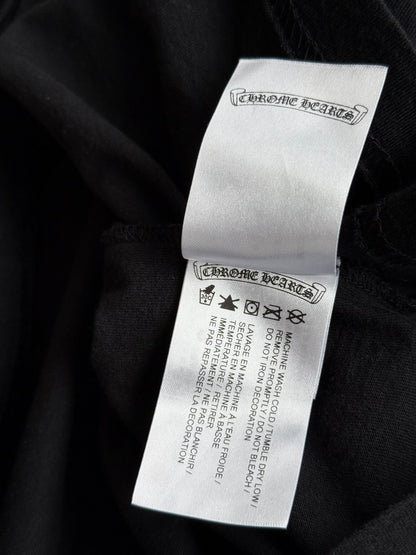 Chrome Hearts Black & White Scroll Logo T-Shirt