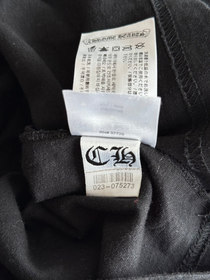 Chrome Hearts Black & White Scroll Logo T-Shirt