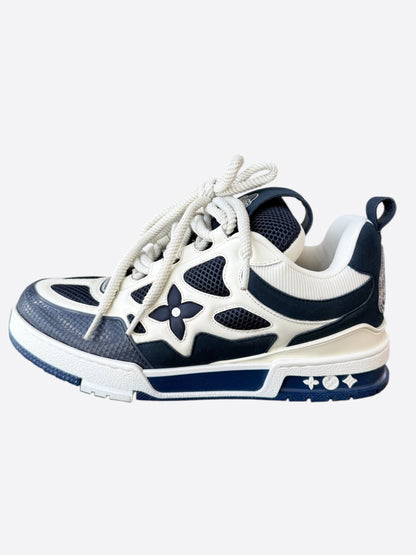 Louis Vuitton Navy & White Skate Trainers
