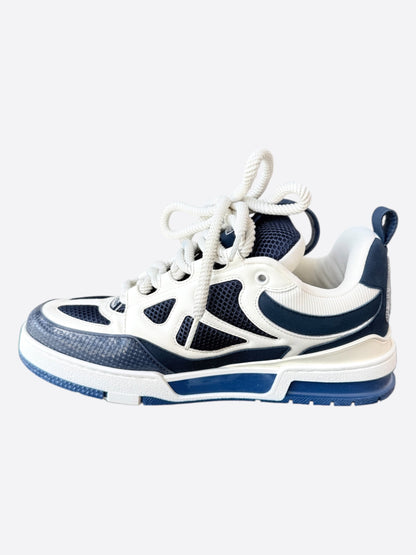 Louis Vuitton Navy & White Skate Trainers