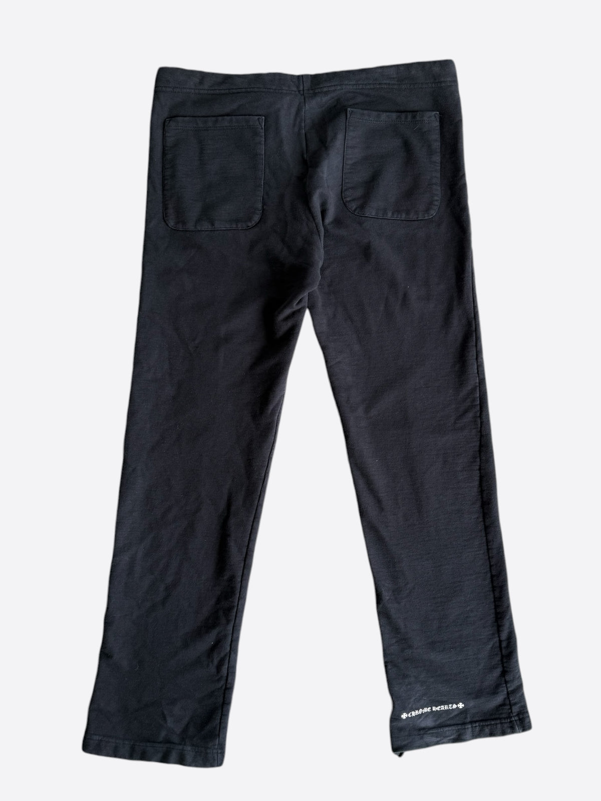 Chrome Hearts Black & White Horseshoe Logo Sweatpants