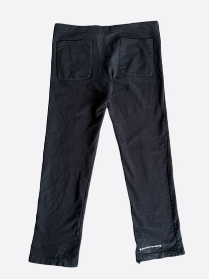 Chrome Hearts Black & White Horseshoe Logo Sweatpants