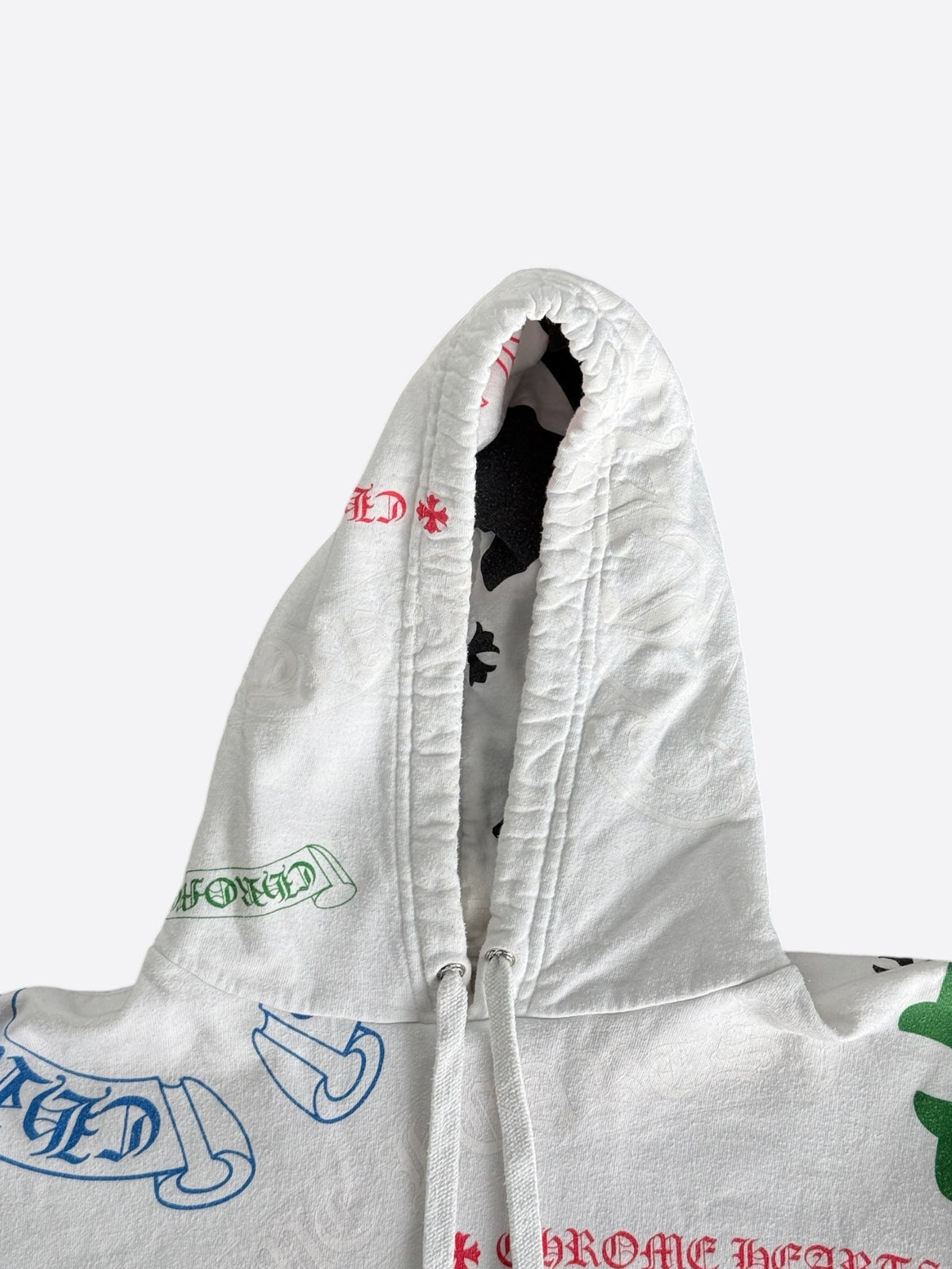 Chrome Hearts White Multicolor Stencil Hoodie